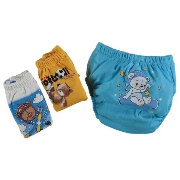 bonbonetti chocolate baby&kids Desenli Büyük Beden 3'lü Alıştırma Külodu