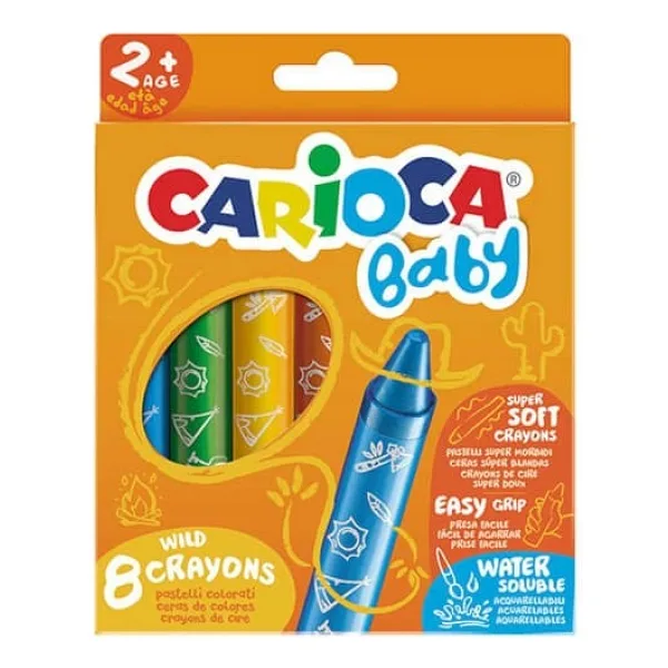 Carioca Baby Wild Jumbo 8'li Pastel Boya