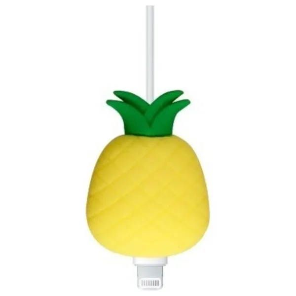 CaseHub Silikon Kablo Koruyucu Sevimli Karakterler Figürlü Ananas