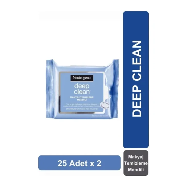 Deep Clean Makyaj Temizleme Mendili 25 Adet X 2 Adet