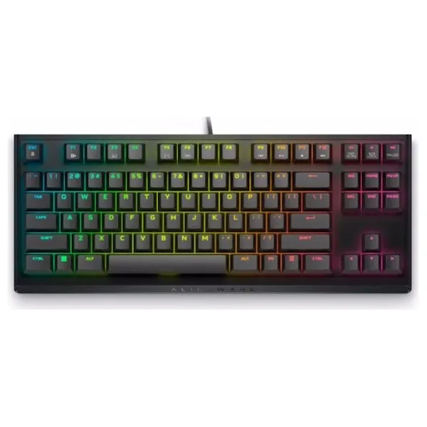 Dell Alienware AW420K 545-BBDY Ayın Karanlık Yüzü Siyah RGB TKL Cherry MX Red Switch Kablolu Mekanik Oyuncu Klavyesi