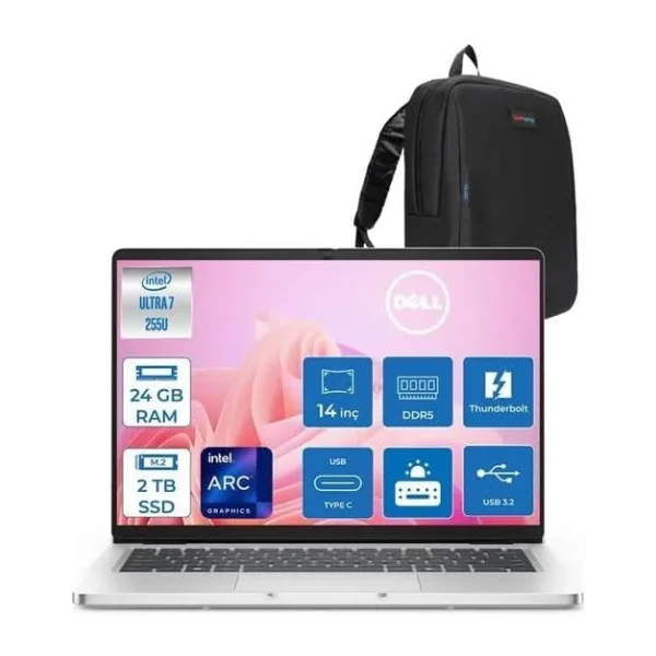 Dell Pro 14 PC14250255 Ultra 7 255U 24 GB 2 TB SSD Intel Graphics 14" WUXGA Notebook