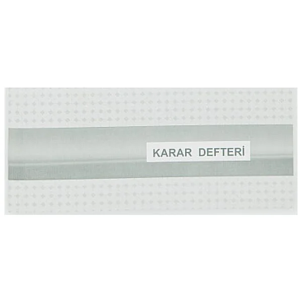 Dilman Karar Defteri Karton Kapak 22x31.5 40 Yp Numarali 5365