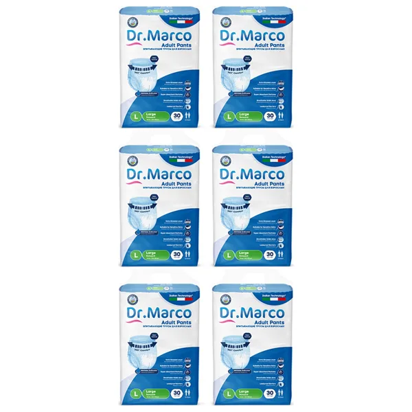 Dr Marco Emici Külot L Büyük Boy 100-150 cm 6 Paket 180 Adet
