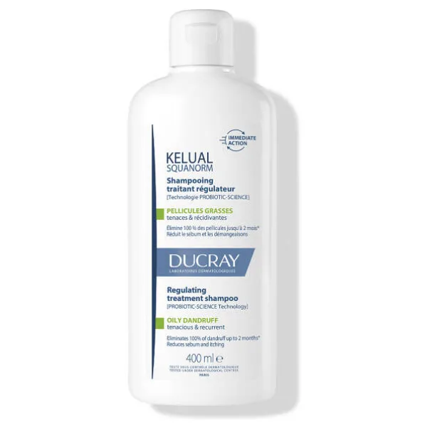 Ducray Kelual Squanorm Yağlı Şaçlar için 400 ml Kepek Şampuanı