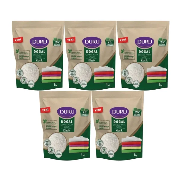 Duru Klasik Granül Matik Sabun 1 kg 5'li
