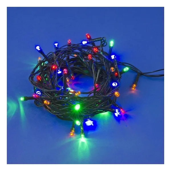 evimdeyokyok 10 M 100 Led Pilli 2 Kademeli Rgb Işık Siyah Kablo