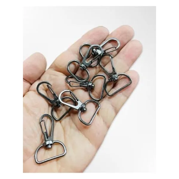 Flea Market 10 Adet 2,5Cm Siyah Istakoz Anahtarlık, Makrome Anahtarlık, Çanta Kanca