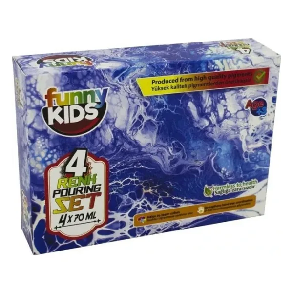 Funny Kids Pouring Boya Seti 4'Lü