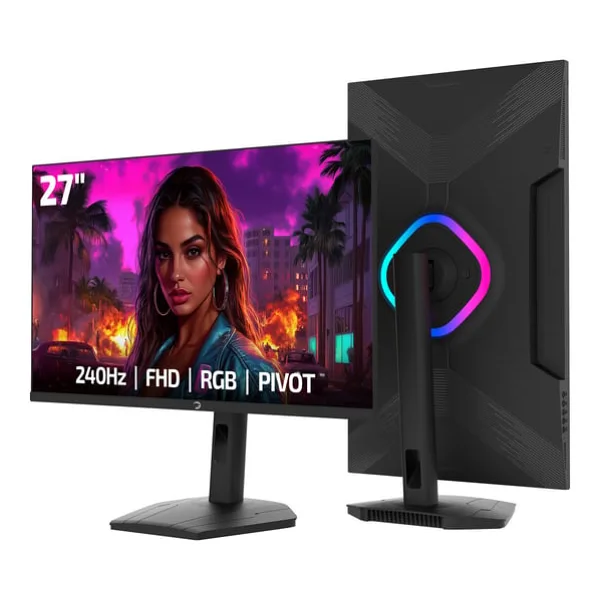 Gamepower Lunis L50 27" 0.5 ms Full HD Pivot 240 Hz Oyuncu Monitörü
