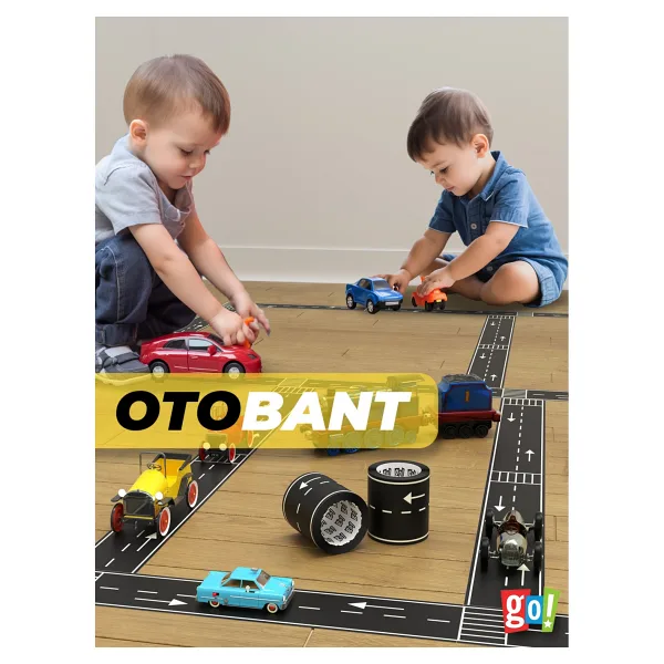 Go Toys Otobant Eğitici Ve Eğlenceli Yol Yapım Bandı - Çocuk Trafik Bantı - Road Tape Oyun Bandı