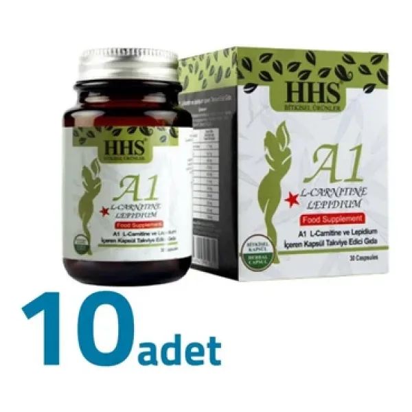 Hhs A1 L-karnitin Ve Lepidyumlu Bitkisel 30 Kapsül X 10 Adet
