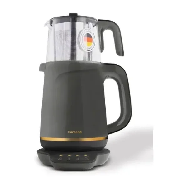 Homend Royaltea 1762H 1800 W Konuşan Çay Makinesi Antrasit