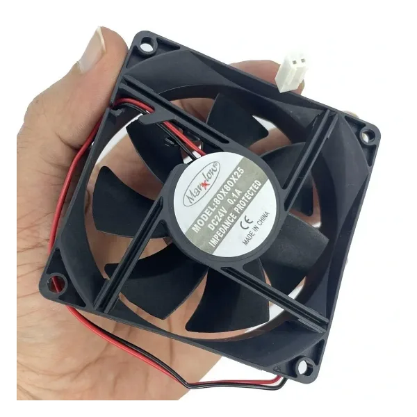 IC-216A Kare Fan 80x80x25mm 24V DC 2 Kablo