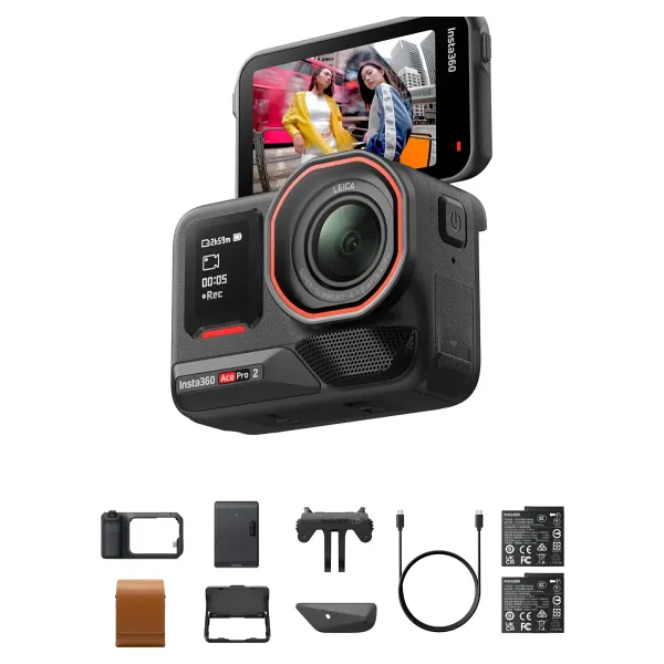 Insta360 Ace Pro 2 Çift Bataryalı Aksiyon Kamerası - Flash Print Kit