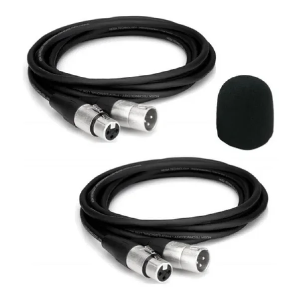 Lastvoice Xlr To Xlr Stereo 3 Metre Mikrofon Kablosu 2li Set Sünger Hediye (mc2103x)