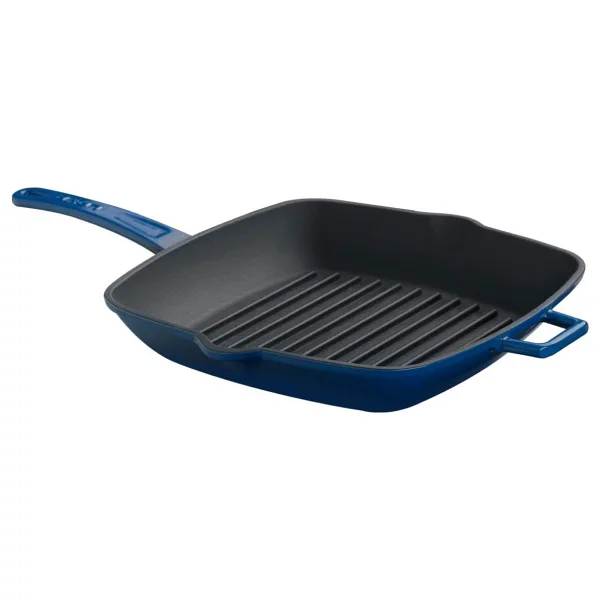 Lava LV P GT 2828 K0 B Döküm 28x28 cm Metal Saplı Mavi Izgara Tava