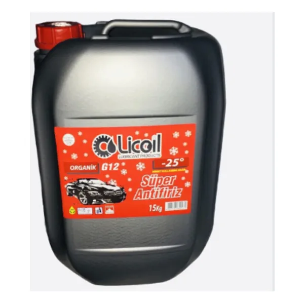 Licoil G12 Organik -25 Derece 15 lt Kırmızı Antifriz