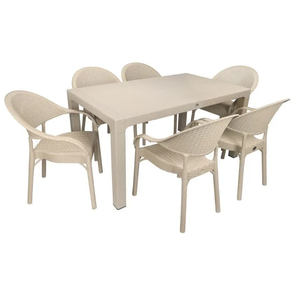 Mandella Elit Rattan 90x150 Eylül Koltuk Masa Takımı Çölbeji