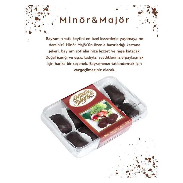 Minteks M-M 400 Gr Çikolatalı Kestane Şekeri