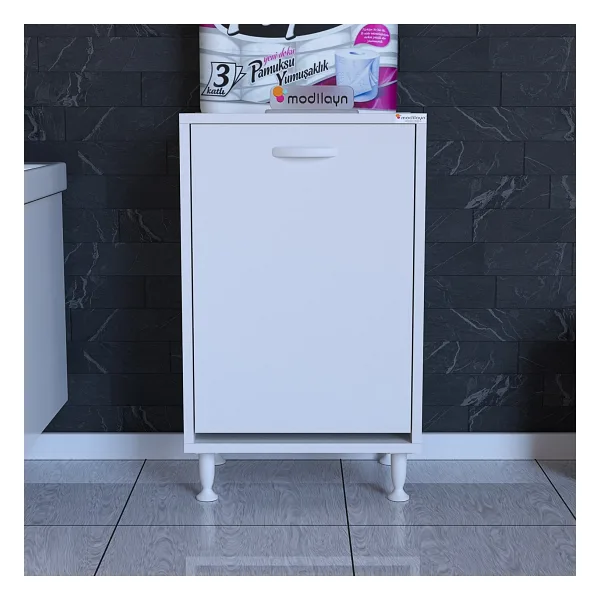 Modilayn Söke 50 X 75 X 32,5 Cm Çamaşır Hazneli Çok Amaçlı Banyo Dolabı
