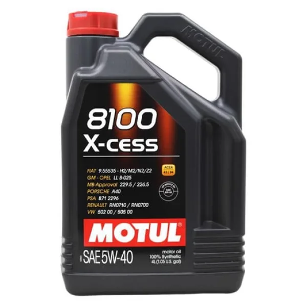 Motul 8100 X-Cess 5W-40 4 lt Motor Yağı