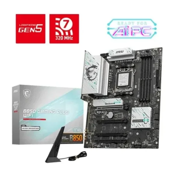 MSI B850 Gaming Plus Wi-Fi AMD AM5 DDR5 ATX Anakart