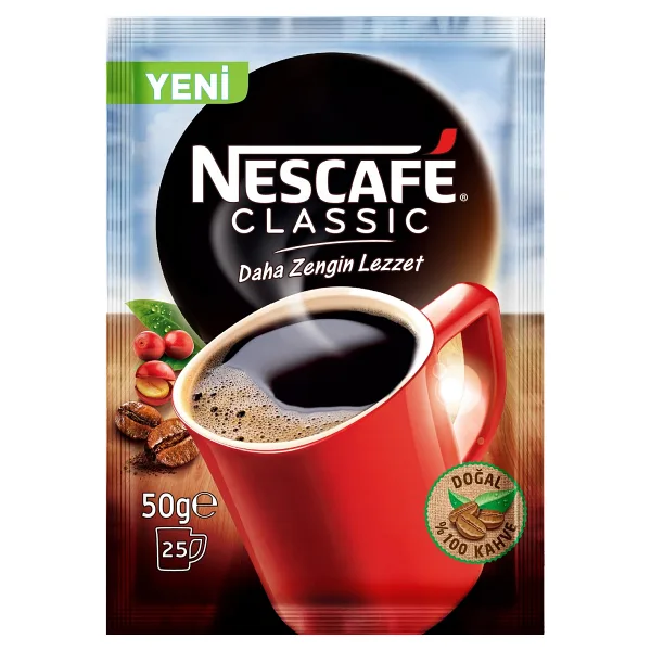 Nescafe Classic Granül Kahve 50 gr Eko Paket