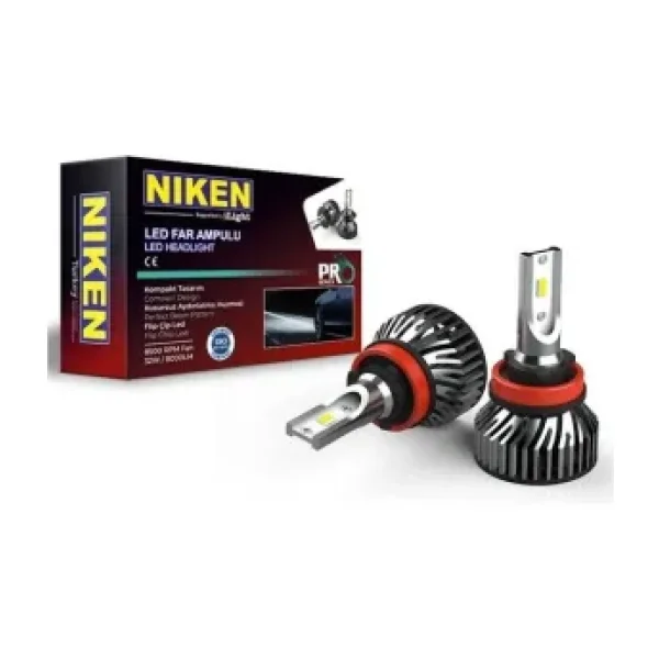 Niken H9 Led Xenon Far Aydınlatma Seti Şimşek Etkili Pro 6400lm
