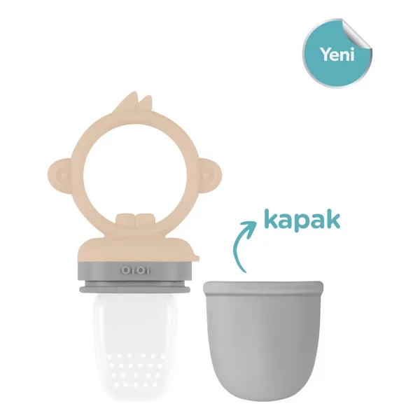 OiOi Meyve Sebze Filesi Bubble Beige / Powder Grey