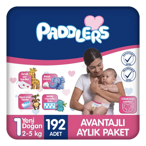 Paddlers 1 Numara Yenidoğan 192'li Bebek Bezi