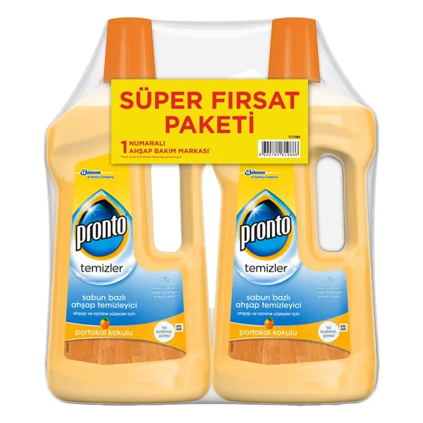 Pronto Portakal Ahşap Temizleyici 2x750 ml