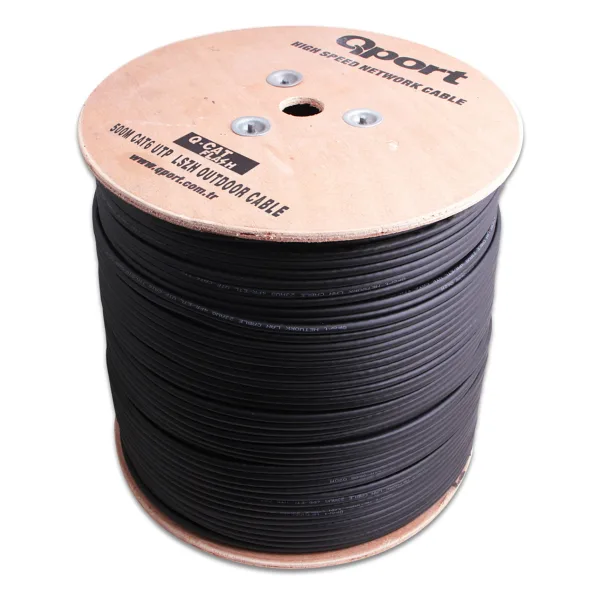 QPORT Q-CATFLASH 500MT CAT6 OUTDOOR LSZH NETWORK KABLO 23 AWG