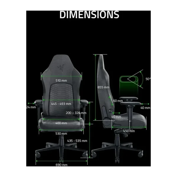 Razer Iskur V2 Fabric Oyuncu Koltuğu