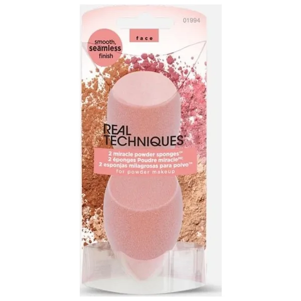 Real Techniques 2 Miracle Powder Sponges -Rt 01994 Makyaj Sünger Seti
