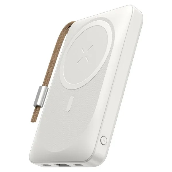 Rock P89 Beyaz 10000 mAh Hızlı Şarj MagSafe Powerbank