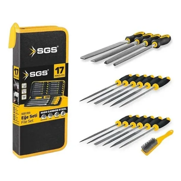 Sgs 1355 17 Parça Eğe Seti