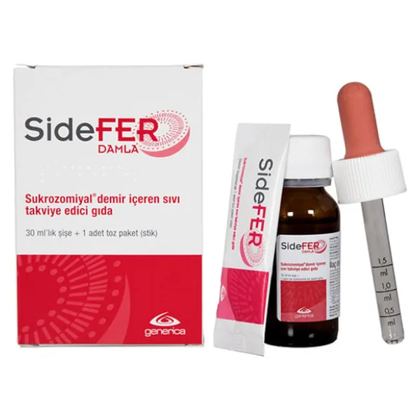 SideFER Damla 30 ml Şişe + 1 Adet Toz