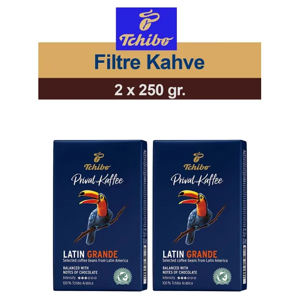 Tchibo Privat Kaffee Latin Grande Öğütülmüş Filtre Kahve 2x250 gr