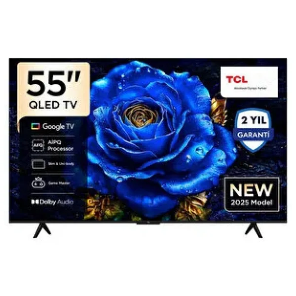 TCL 55T61C 4K Ultra HD 55" 140 Ekran Uydu Alıcılı Google Smart QLED TV