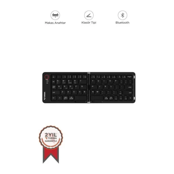 Torima TK-08 Siyah Şarjlı TKL Kablosuz Klavye