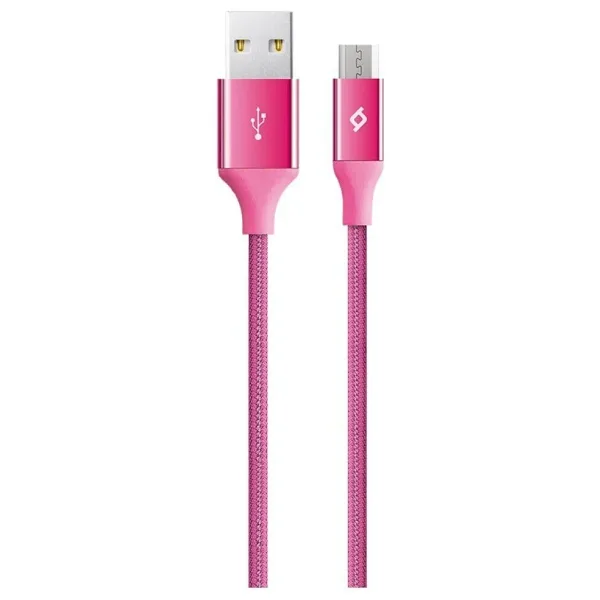 Ttec AlumiCable 1.2 m 2DK11P Pembe Micro USB Şarj Kablosu