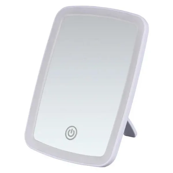 Valkyrie Led Işıklı Şarjlı Makyaj Aynası - 3 Farklı Işık Tonu - Dokunmatik Ekran - Dimmers Ayarı - Beyaz, Sarı, Gün Işığı Make Up Mirror