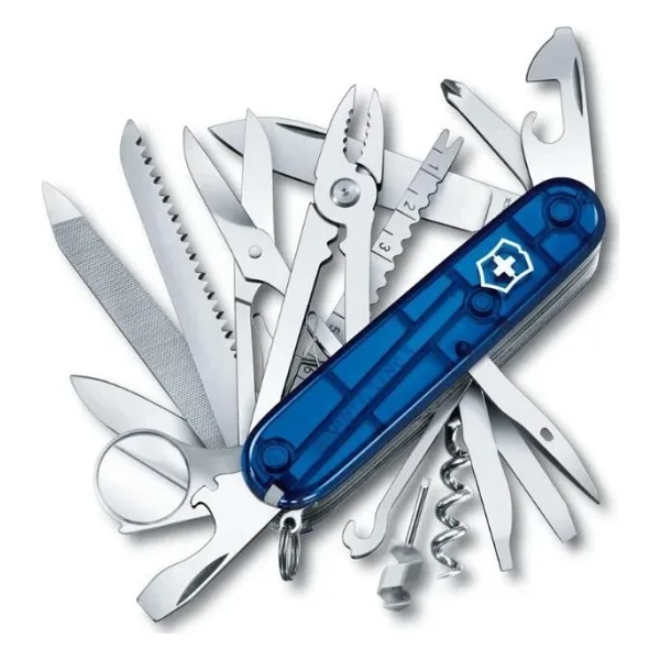 Victorinox SwissChamp 1.6795.T2 Şeffaf Mavi 33 Fonksiyonlu Çok Amaçlı Çakı