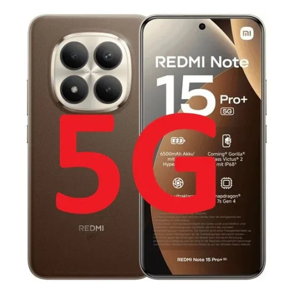 Xiaomi Redmi Note 15 Pro Plus 256 GB 8 GB Kahverengi
