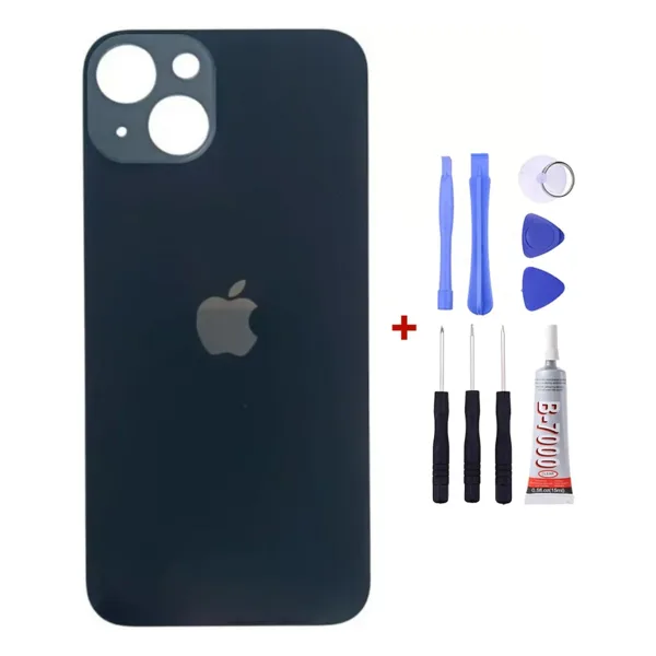 Yedcom Iphone 13 Siyah Arka Cam Kapak Arka Pil Kapağı