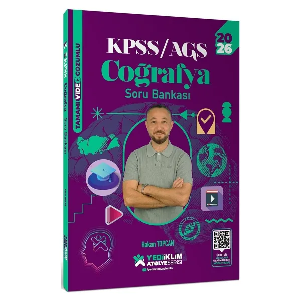 Yediiklim Yayınları 2026 KPSS Genel Kültür Atölye Coğrafya Tamamı Video Çözümlü Soru Bankası