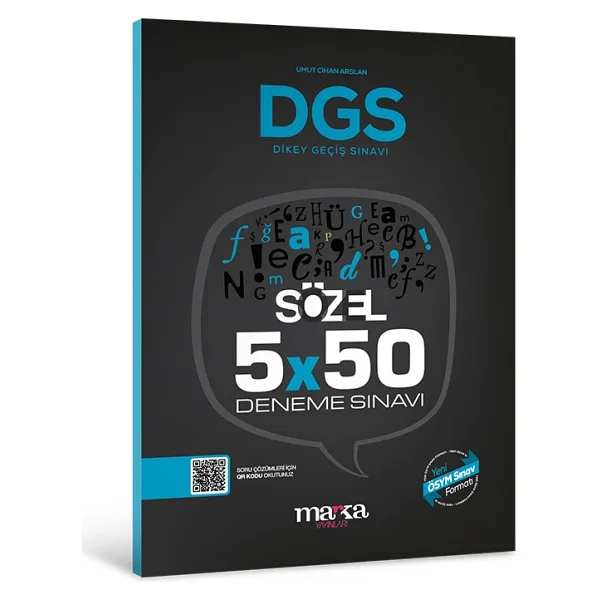 2025 DGS Sözel 5x50 Deneme Sınavı Tamamı PDF Çözümlü Açıklanan Yeni Müfredat Marka Yayınları