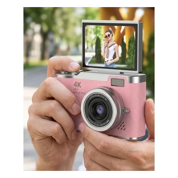 48 Mp Dijital Kamera Flip Ekran 18X Zoom Vlog Selfie Kamera