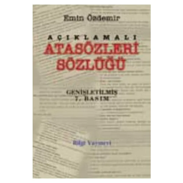 Açıklamalı Atasözleri Sözlüğü - Emin Özdemir